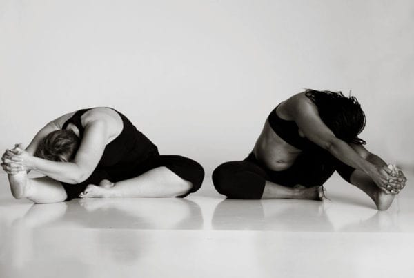 bikram hot yoga Asheville separate leg stretching