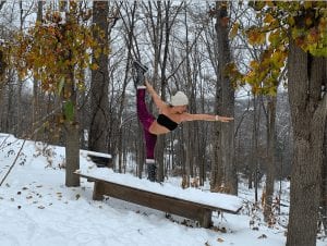 Yoga Pose Snow Day
