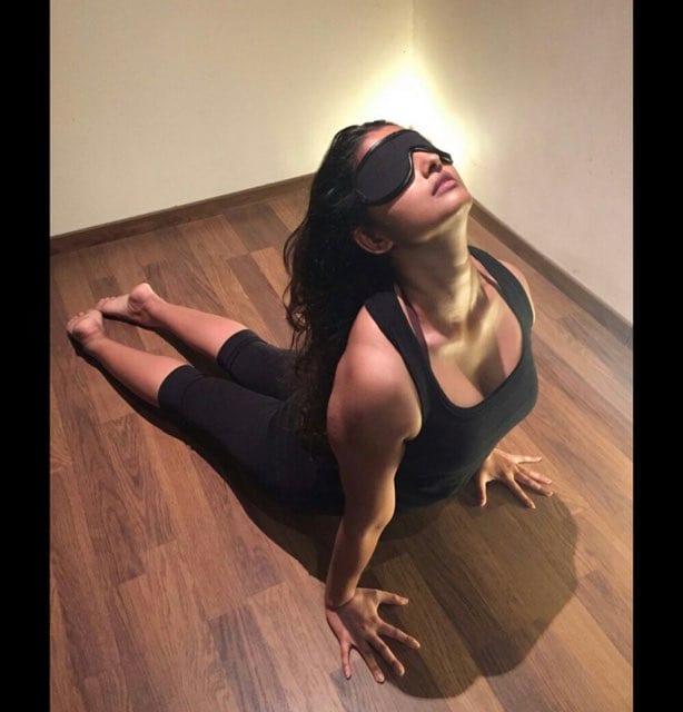 blindfold yoga